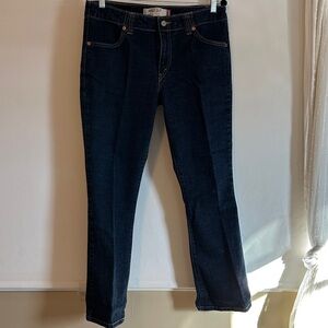 Levis Strauss Women's Dark Blue Boot Cut Jeans